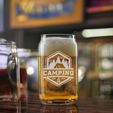 Your Logo 16oz Beer Can Glass Company Logo Etched Glasses